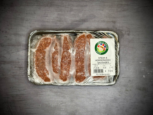 Steak & Horseradish Sausages